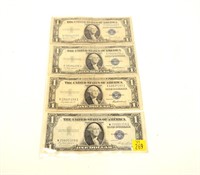 4- $1 Silver certificates, series of 1935
