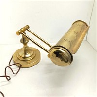 Brass banker's desk lamp untested