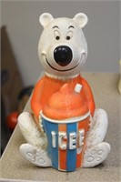 Vinyl or Plastic 1970's Icee Bear Bank