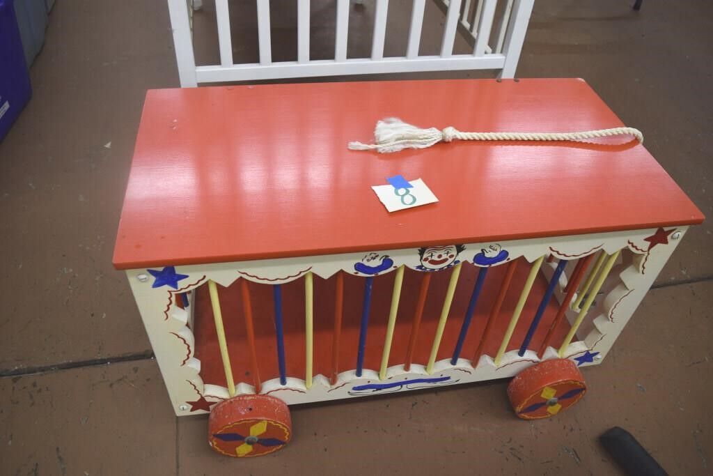 Circus wagon toy box
