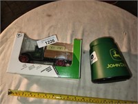 Vintage John Deere Truck Bank & Mug