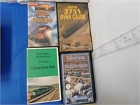 4 RAILWAY VCR TAPES