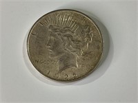 1922 D Peace Silver Dollar, FINE