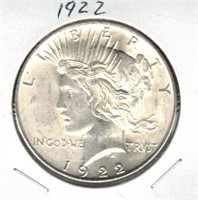 1922 Peace Silver Dollar