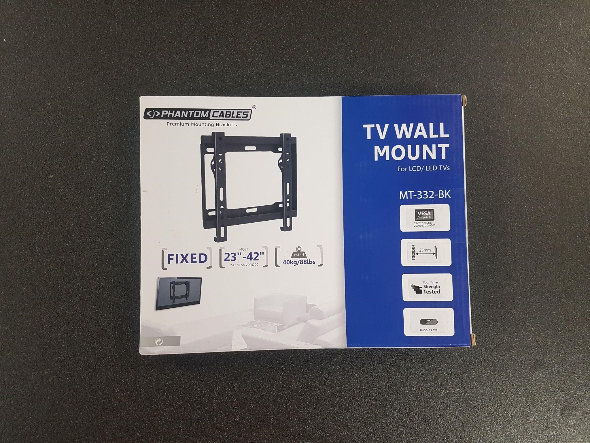 TV Wall Mount Fixed 23"-42" VESA 200X200 max 40kg