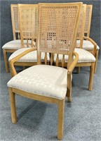 6 Pickled Oak Dining Chairs