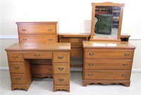 4pc. Vintage Maple Bedroom Set