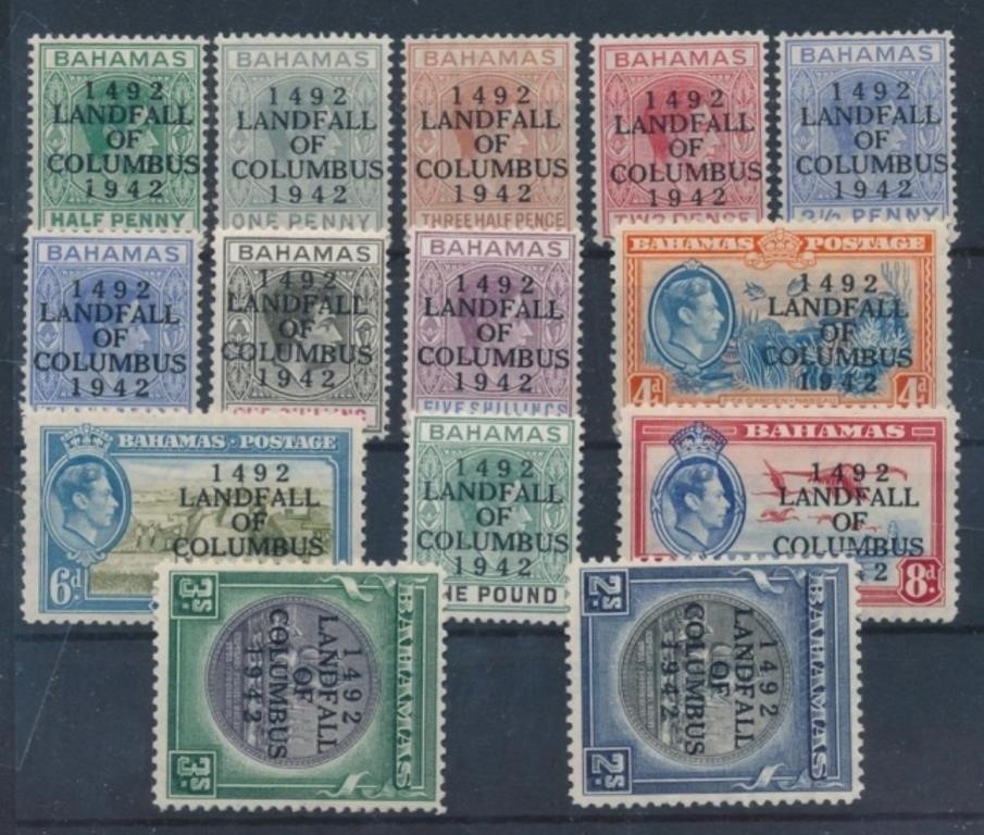 BAHAMAS #116-129 MINT FINE-VF LH