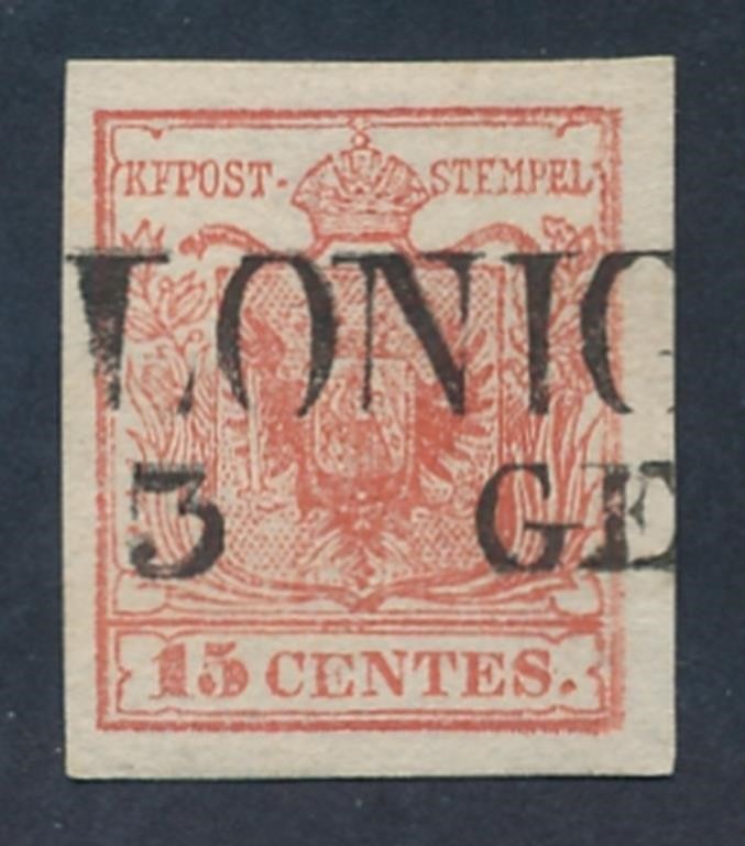 AUSTRIA LOMBARDY VENETIA #4d USED FINE-VF