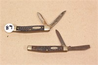 VINTAGE OLD CUTTER AND CASE POCKET KNIVES