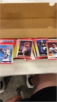 Box of 1990 football cards 2 complete sets