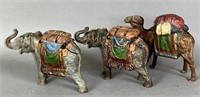 3 composition molded figural animal banks ca.