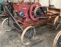 5 HP New Holland engine on cart w/ saw