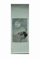 Chinese Ink Color Scroll Painting,Signed