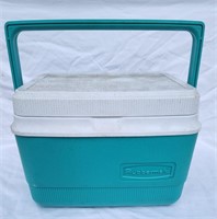 Small Teal Rubbermaid Cooler