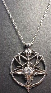 Pentagram pendant with 20-in chain