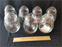 Libbey Glass Eggs 6" H 7pcs