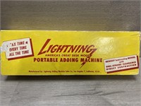 Lightning Portable Adding Machine w/ Box