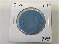 Dunes Hotel Poker Room Vintage Chip