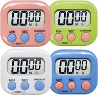 4 Pack Kitchen Timer, Multi Function Electronic