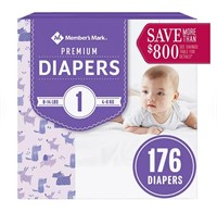 Members Mark Premium Baby Diapers Size 1