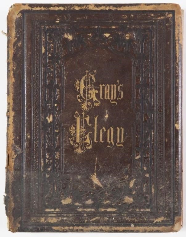 GRAY'S ELEGY LEATHER BOUND LEAVITT ALLEN PUBLISHER