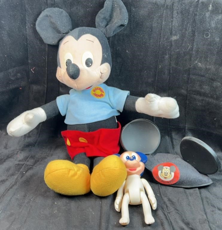 Mickey Mouse Plush, Plastic & Ears Hat