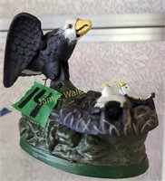 Reproduction Cast Iron Eagle Mechanical Coin Bank