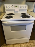 KENMORE ELECTRIC STOVE - WHITE / WORKS