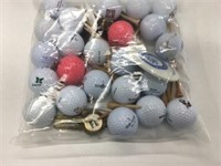 23 Golf Balls, Tees Plus