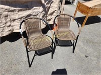 TWO OUTDOOR CHAIRS