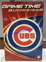 Budweiser Cubs Tin Sign (29 x 19)