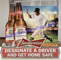 Budweiser Baseball Tin Sign (29 x 28)
