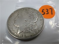 1921-S Morgan silver dollar, very fine
