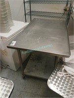 stainless top work table