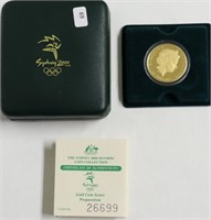 AUSTRALIA 2000 PROOF GOLD 100 DOLLARS  .33 AGW