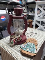 Jar Lamp & Wooden Doll