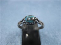 SS Tested Old Pawn Turq. Ring