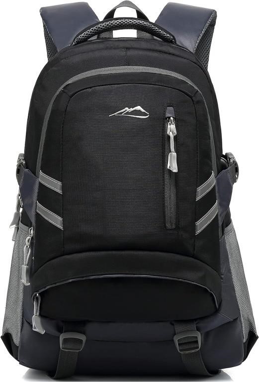 (18" - black) Laptop Backpack Bookbag for School