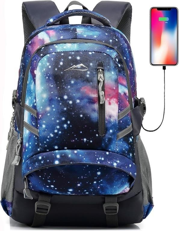 18" - purple Laptop Backpack Bookbag for School