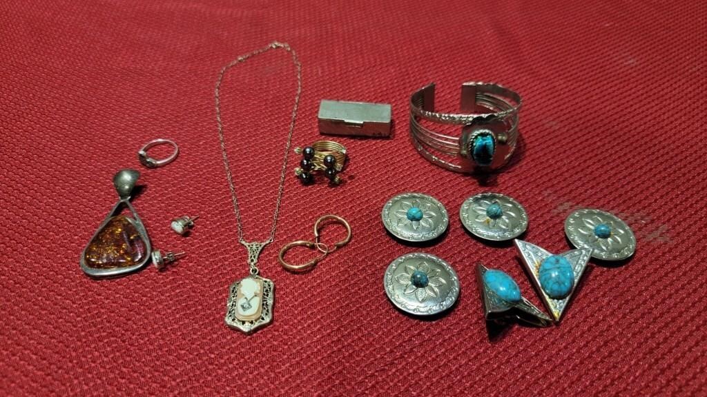 Estate jewelry collection silver and more