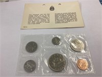 Uncirculated set Canadian coins  1968