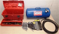 Portable Air Tank, Hose, Hand Tools & Toolbox