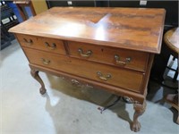CHERRY FINISH 3 DR CLAW FOOTED BUFFET