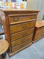 SOLID WOOD5 DR HIGHBOY CHEST