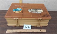 Magnum Plano fishing tackle Box with a few