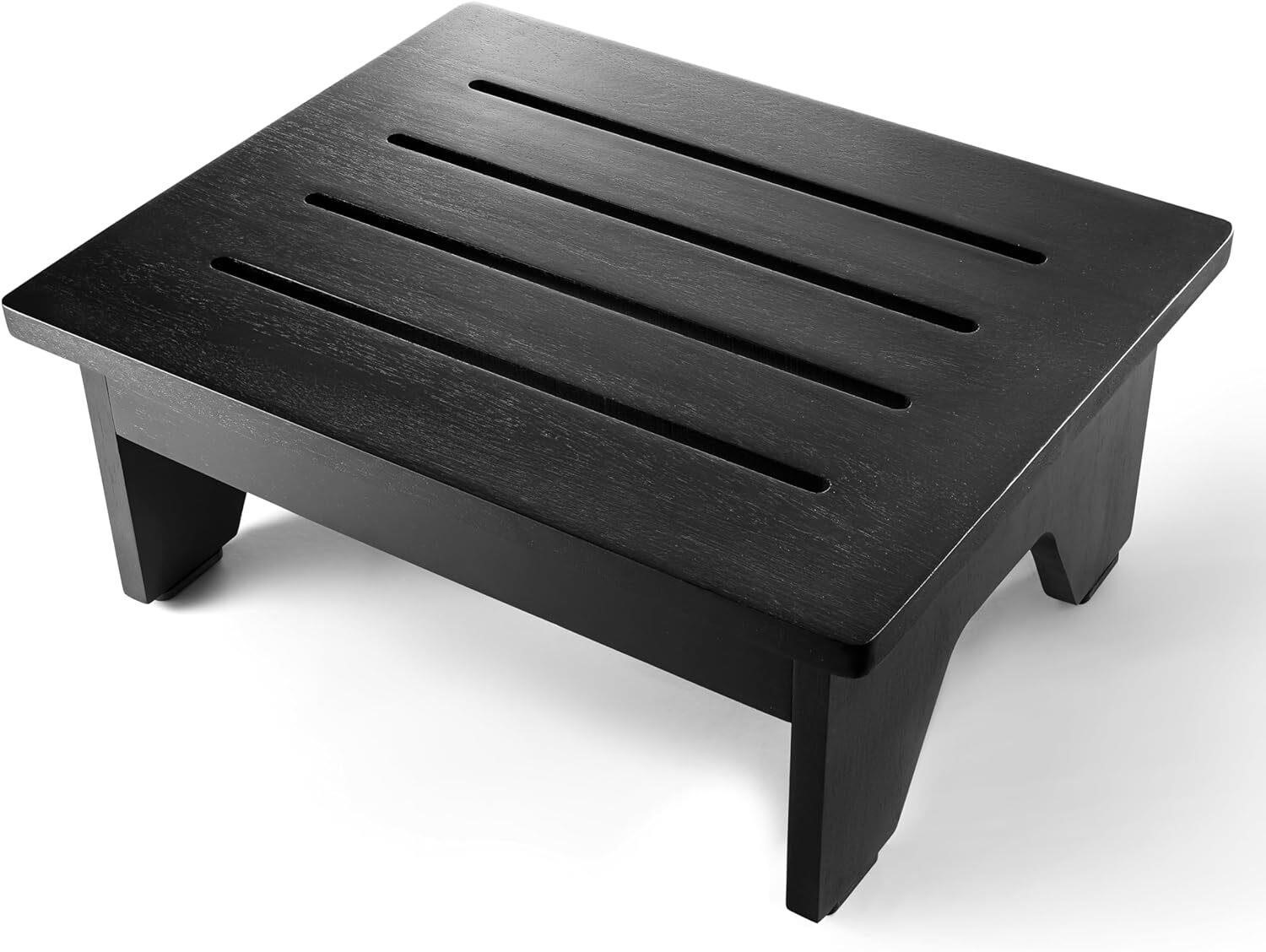 Black Acacia 6.5H - Step Stool for Adults