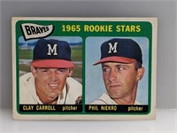 1965 Topps RC Stars Phil Niekro Clay Carroll #461