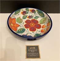 Spanish Ceramic Floral Bowl