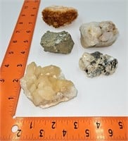 Lot of 5 Minerals and Crystals
